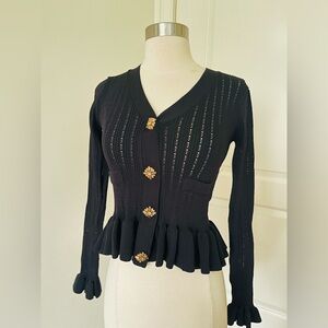 Sandro Sz S  Textured Cardigan